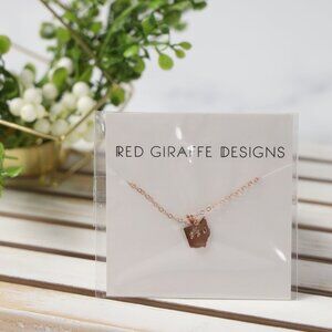 Red Giraffe Designs Rose Gold Ohio 330 Necklace - NWT